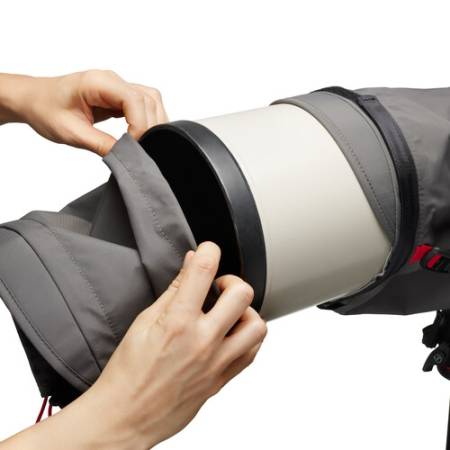 Manfrotto MB PL-TS Pro Light Teleshield - osłona przeciwdeszczowa na aparat z teleobiektywem, ciemna szara_2